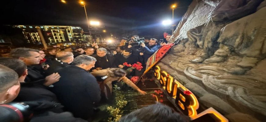 CANDAN BAŞKAN DEPREM BÖLGESİNDE: “UNUTMADIK, UNUTTURMAYACAĞIZ”