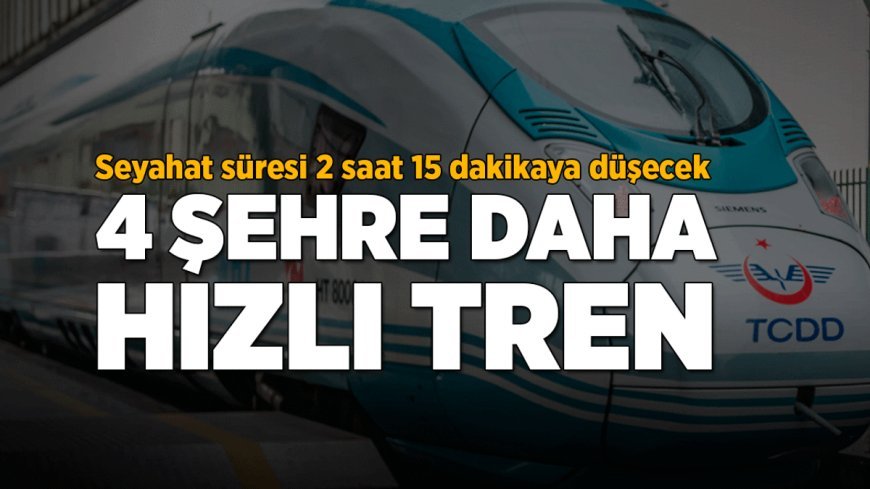 Ekonomi Haberleri: 4 şehre daha hızlı tren geliyor! Mersin-Adana-Osmaniye-Gaziantep Hızlı Tren Hattı ile seyahat süresi 2 saat 15 dakikaya düşecek