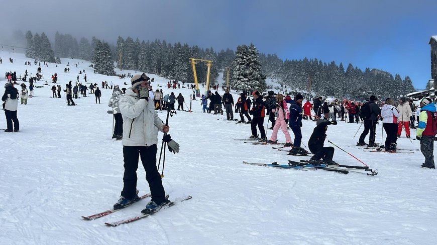 Uludağ'da Sevgililer Günü yoğunluğu