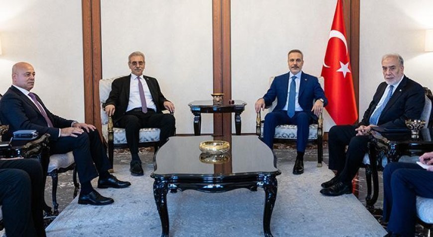 Dışişleri Bakanı Hakan Fidan, Gazze Yönetimi Ulusal Komitesi Başkanı Şaas'ı kabul etti
