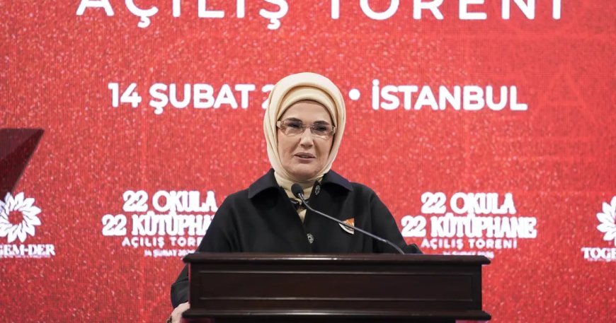 Emine Erdoğan: Kütüphane okulların can damarıdır