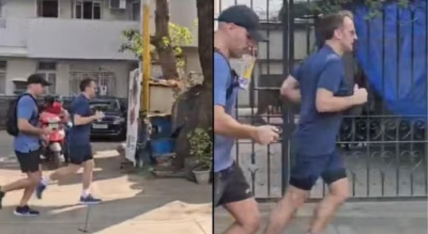 Macron, Hindistan sokaklarında koşuya çıktı! Gören bir daha baktı