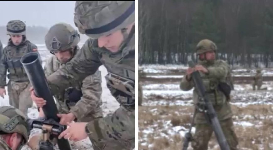 Türk Silahlı Kuvvetleri ile İspanya Silahlı Kuvvetleri'nden havan atışı!