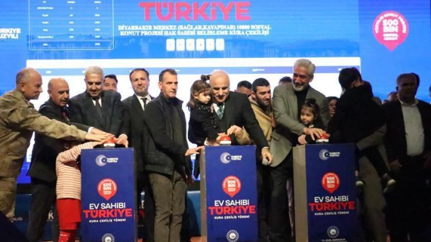 Diyarbakır'da TOKİ sosyal konut heyecanı! Kuralar çekildi