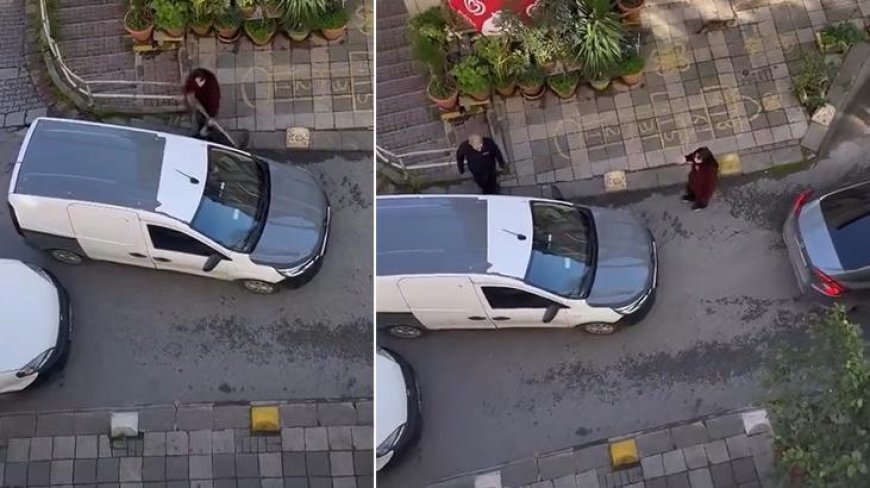 Kadıköy’de park yeri kavgası! 'Burası benim evimin önü'