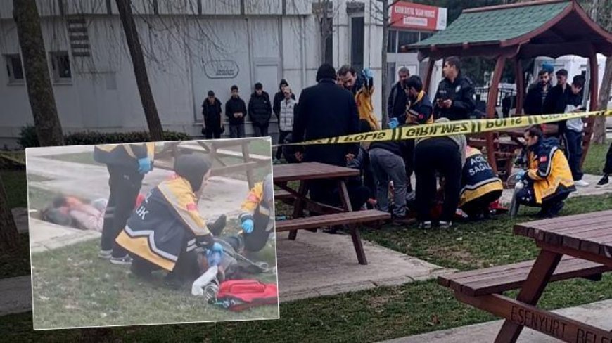 Esenyurt'ta parkın ortasında dehşete düşüren olay! Önce eşine sonra kendine sıktı