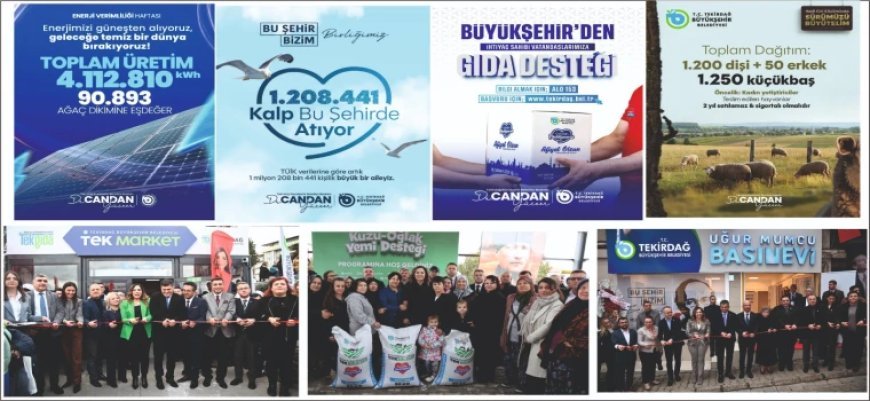 BÜYÜKŞEHİR VİTES YÜKSELTTİ: TEKİRDAĞ’DA PROJELER PEŞ PEŞE