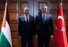 Dışişleri Bakanı Hakan Fidan, Filistin Devlet Başkanı Yardımcısı Şeyh ile bir araya geldi