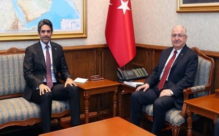 Bakan Güler, Katar Büyükelçisi Faisal ile bir araya geldi