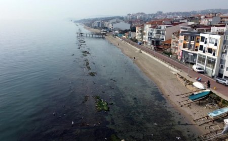 Tekirdağ'da deniz 7 metre çekildi; 'Kral Yolu' ortaya çıktı