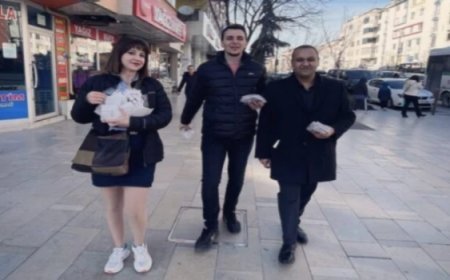 ÇERKEZKÖY’DE İYİ PARTİ’DEN 8 MART ETKİNLİĞİ: MARTENİÇKA DAĞITILDI