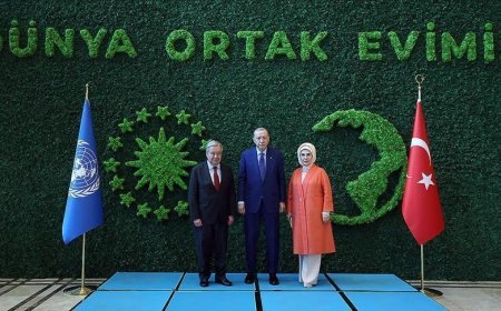 Emine Erdoğan'dan BM Genel Sekreteri Guterres'e verilen ödüle ilişkin videolu paylaşım