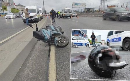 İstanbul'da korkunç kaza! Plastik kask ölüm getirdi