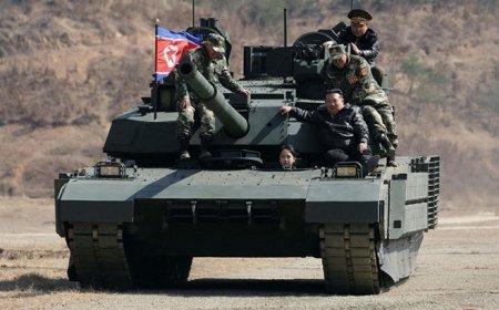 Dünyanın konuştuğu görüntü! Kuzey Kore lideri Kim Jong-un'un kızı tank kullandı