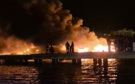 Bodrum'da marinada patlama! Lüks tekneler alev alev yanıyor