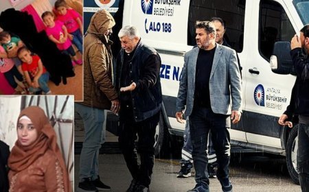 Acılı baba kızı ve 5 torununun cenazelerini gözyaşlarıyla teslim aldı