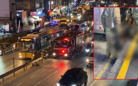 Bahçelievler’de dehşet dolu anlar! Metrobüs bir kişinin üzerinden geçti