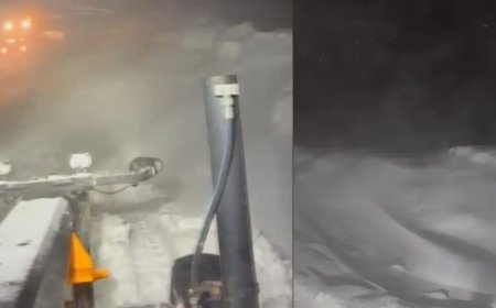 Mart sonunda kar yolları kesti