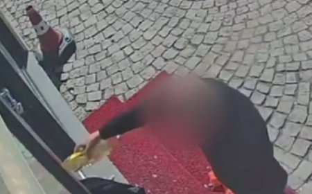 Parke taşıyla eczanenin camını kırdı, ayçiçeği yağıyla kundaklamak istedi