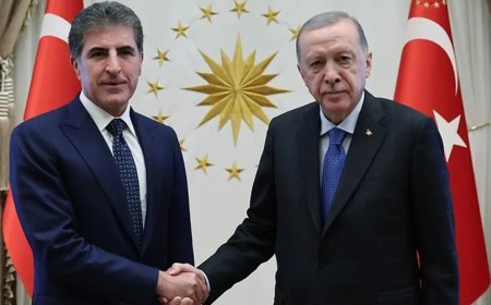 Cumhurbaşkanı Erdoğan, IKBY Başkanı Barzani ile görüştü