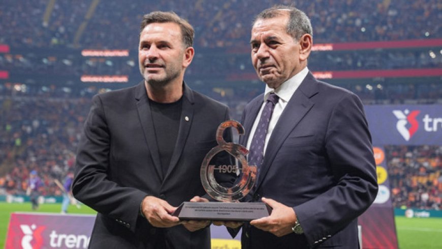 Galatasaray'da Dursun Özbek ve Okan Buruk'tan şampiyonluk sözü!