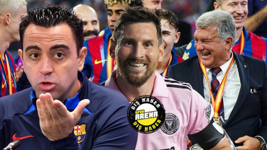 Xavi'den çok çarpıcı Barcelona sözleri: 'Laporta Messi'nin geri dönmesine izin vermedi!'