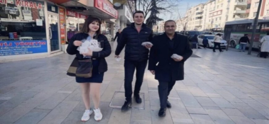 ÇERKEZKÖY’DE İYİ PARTİ’DEN 8 MART ETKİNLİĞİ: MARTENİÇKA DAĞITILDI