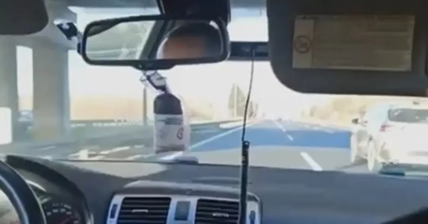 Polisi peşine böyle taktı: O anlar kamerada