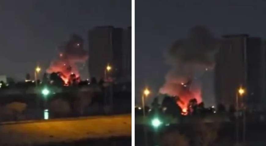 İran'dan Irak'taki ABD Büyükelçiliği'ne saldırı! Patlama anı ortaya çıktı