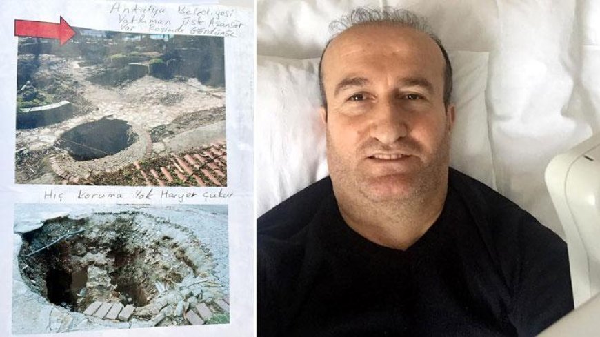 Antalya’da şehir merkezinde çukura düştü; 1 milyon lira tazminat kazandı: Ömrümü yediler