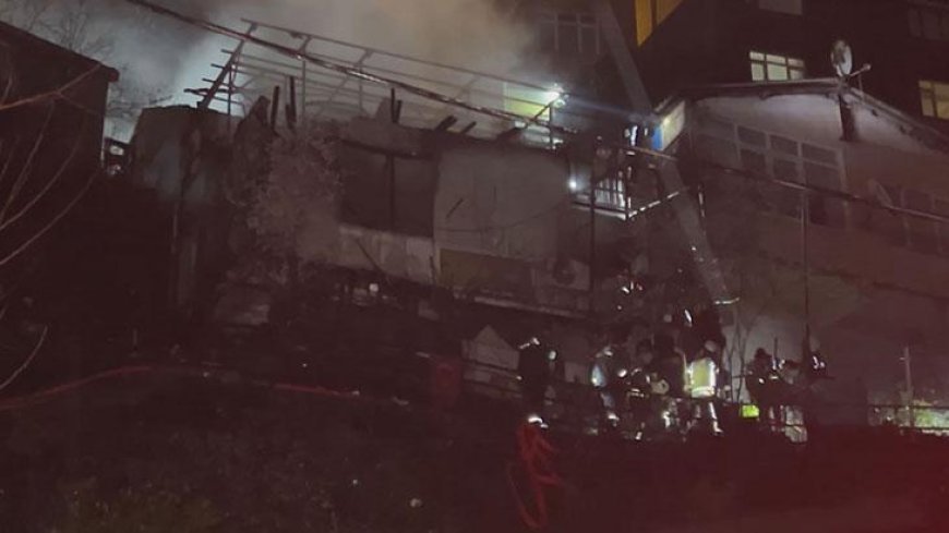 Sarıyer'de 2 gecekondu alev alev yandı; 4 yaralı