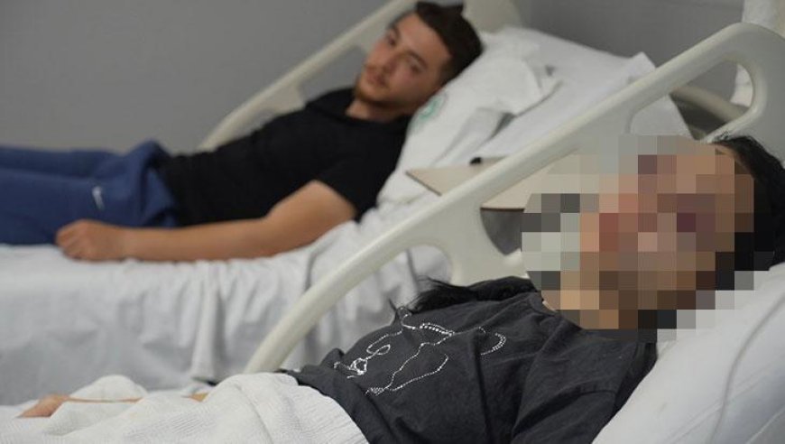 Kafede dehşet! Oğlunun gözü önünde anneyi öldüresiye dövdüler