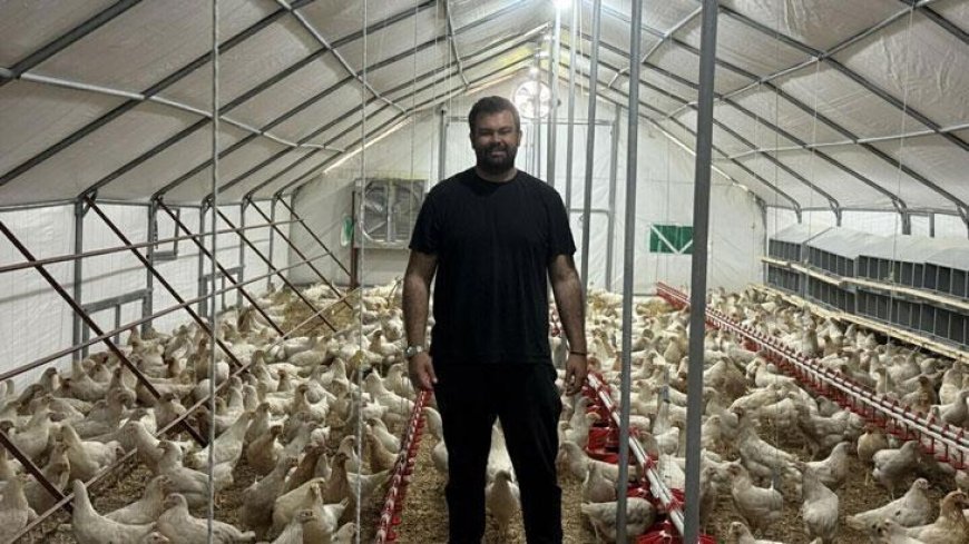 Otomobilini satıp hayali olan tavuk çiftliğini kurdu