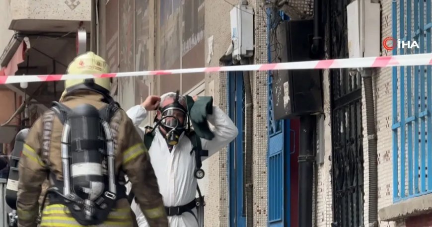 Yangın tüpü dolumu yapılan iş yerinde işçiler zehirlendi