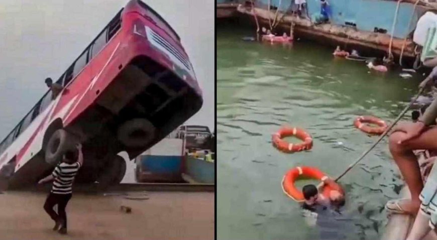 Bangladeş'te yolcu otobüsü nehre düştü! Çok sayıda ölü var