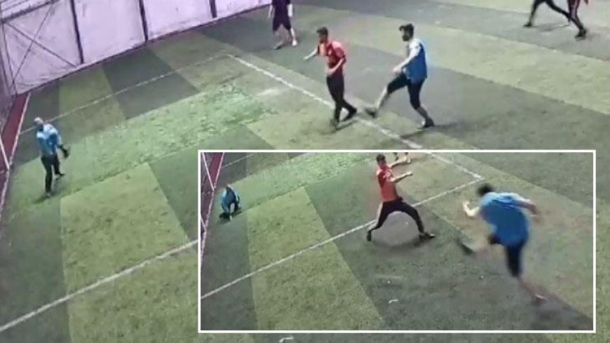 Halı saha maçında feci olay! Göğsüne top isabet edince kalbi durdu