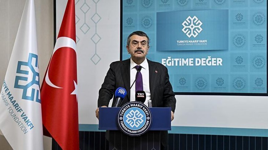 Bakan Tekin: Türkiye Maarif Vakfı hızla büyüyor