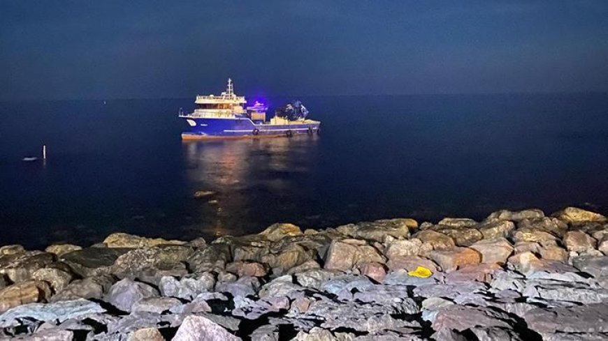 Karaya oturan balıkçı teknesinin kaptanı tahliye edildi