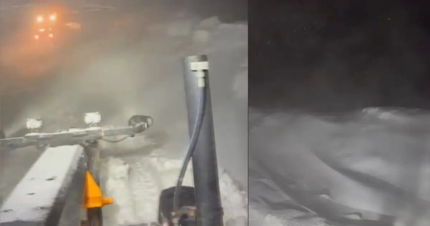 Mart sonunda kar yolları kesti