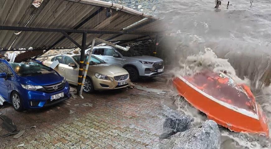 Bursa’da sel ve heyelan dehşeti! Kar 2 metreyi aştı, Nilüfer Çayı taştı