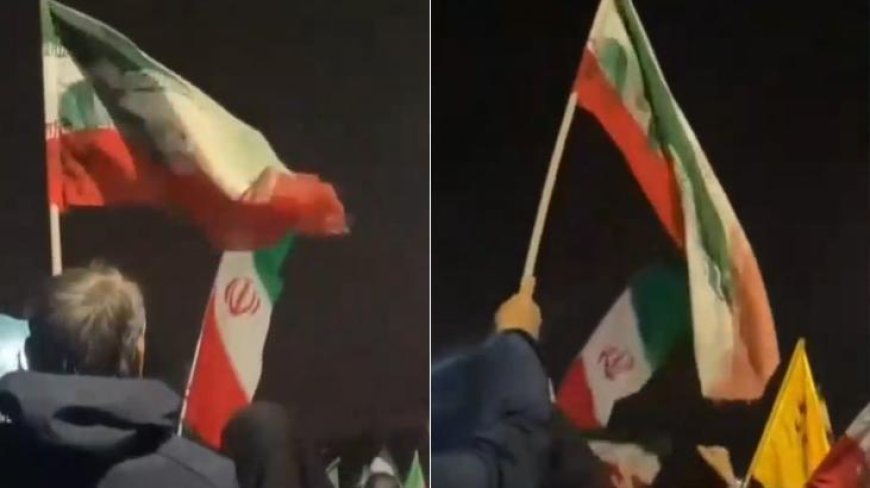 Saldırılar devam ederken Tahran sokaklarında tekbir sesleri yükseldi