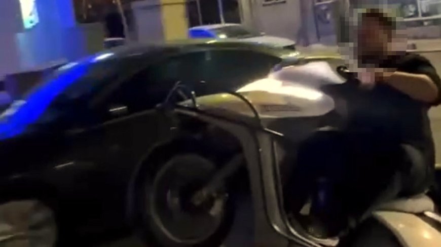 Tek teker üzerinde tehlikeli sürüş