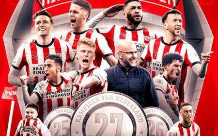 Hollanda'da şampiyon PSV!