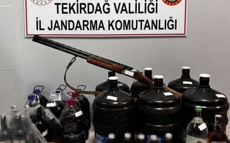 Malkara'da sahte ve kaçak içki ele geçirildi