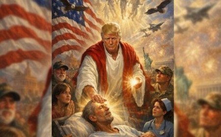 Trump kendisinin Hazreti İsa gibi tasvir edildiği görüntüyü sildi