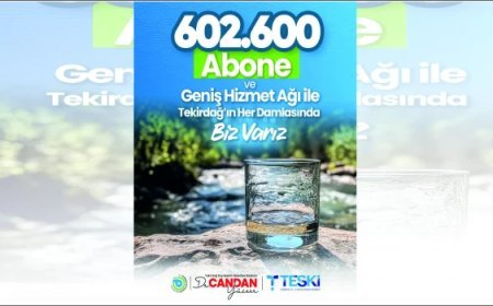 TEKİRDAĞ’DA SU YÖNETİMİNDE DEV ÖLÇEK: TESKİ 600 BİNİ AŞKIN ABONEYE HİZMET VERİYOR