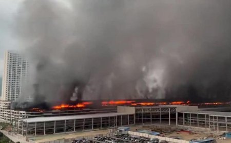 Çin'de araç fabrikasında büyük yangın! BYD'den açıklama geldi