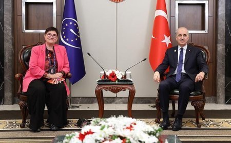 TBMM Başkanı Kurtulmuş, AKPM Başkanı Bayr ile görüştü