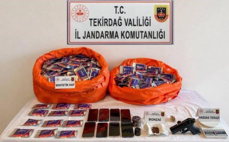 Tekirdağ'da uyuşturucu operasyonunda 8 tutuklama