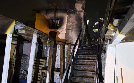 Çorlu'da müstakil evin terasında yangın